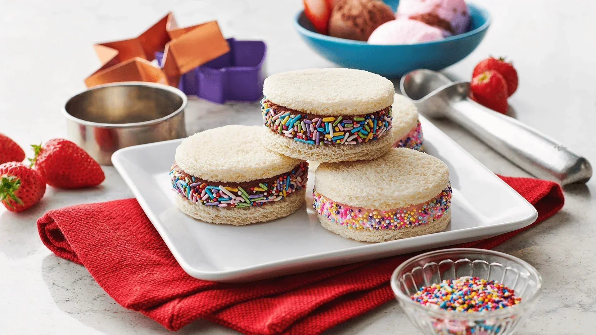 Happy Birthday Ice Cream Sandwiches