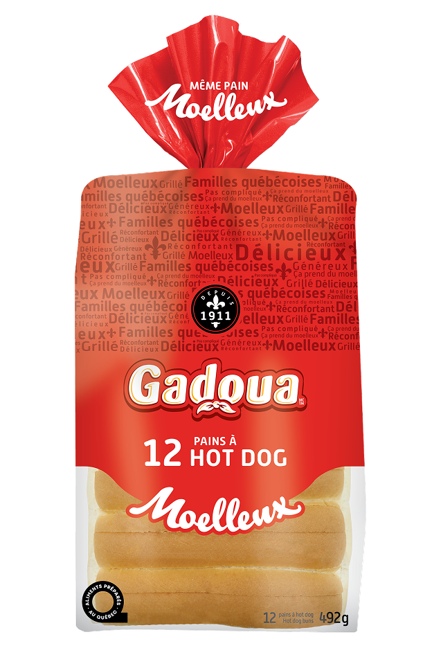 Gadoua<sup>TM</sup> Hot Dog 12 Buns
