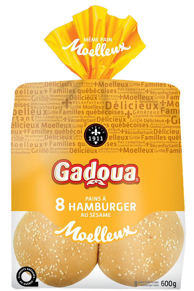 GadouaTM Sesame Hamburger 8 Buns