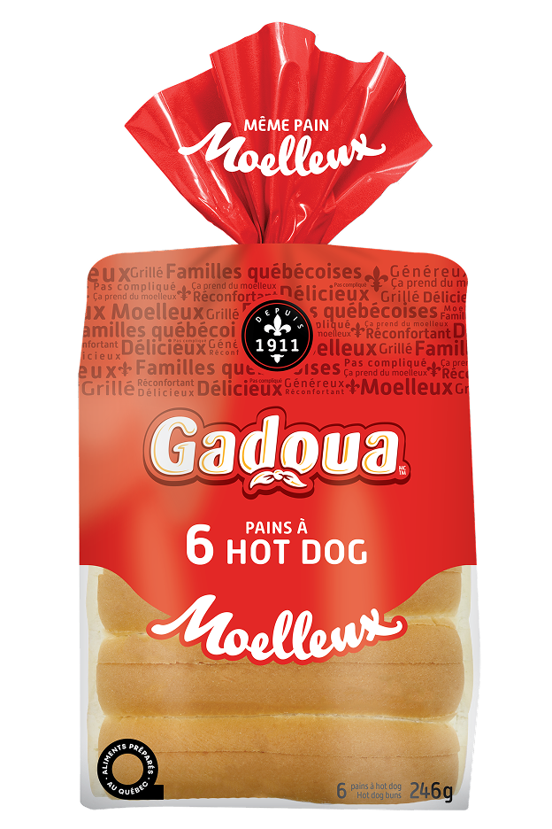 Gadoua<sup>TM</sup> Hot Dog 6 Buns