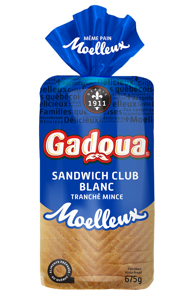 Pain blanc sandwich club tranché mince Moelleux Gadoua<sup>MD</sup>