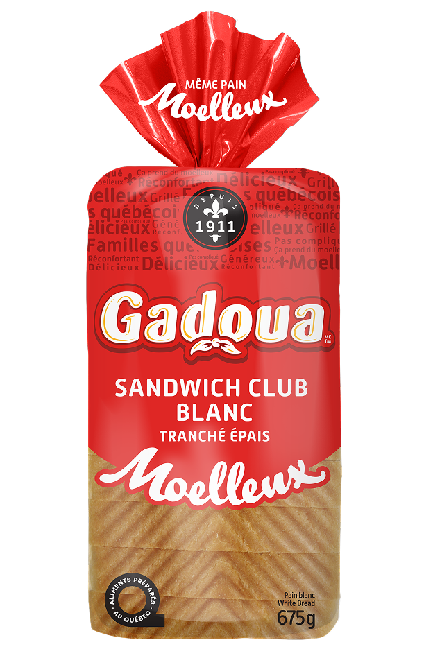 Pain blanc sandwich club tranché épais Moelleux Gadoua<sup>MD</sup>