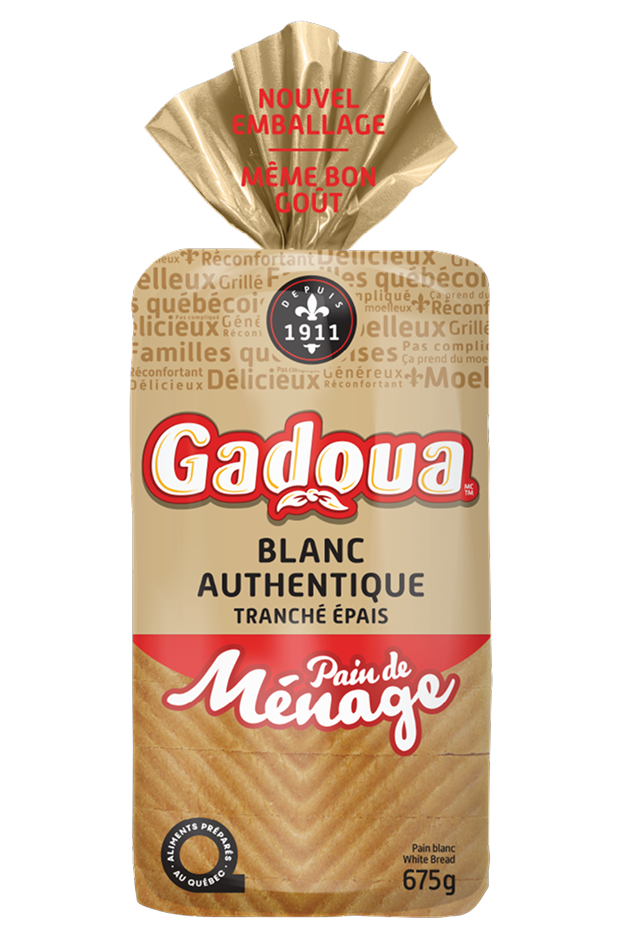 Pain de ménage blanc authentique tranché épais GadouaMD
