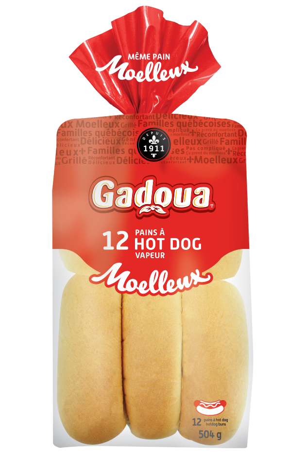 Gadoua<sup>®</sup> Steamed Hot Dog Buns