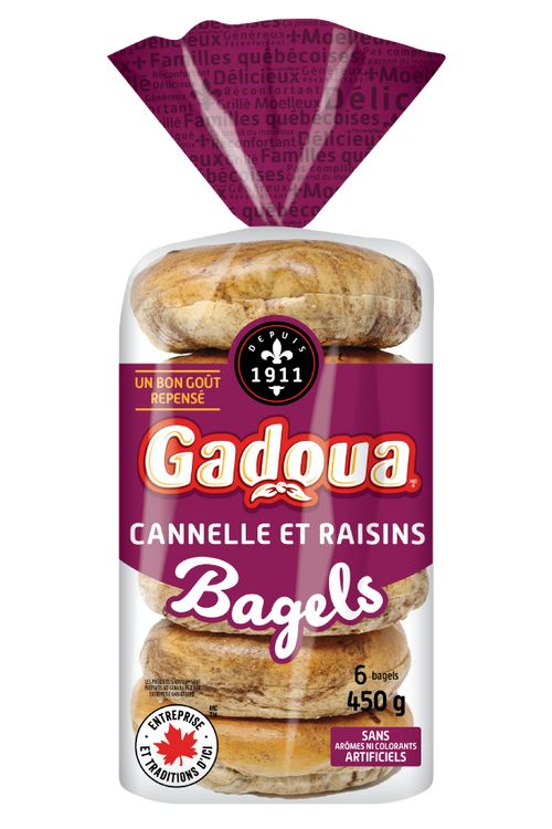 Bagels canelle et raisin Gadoua<sup>MD</sup>