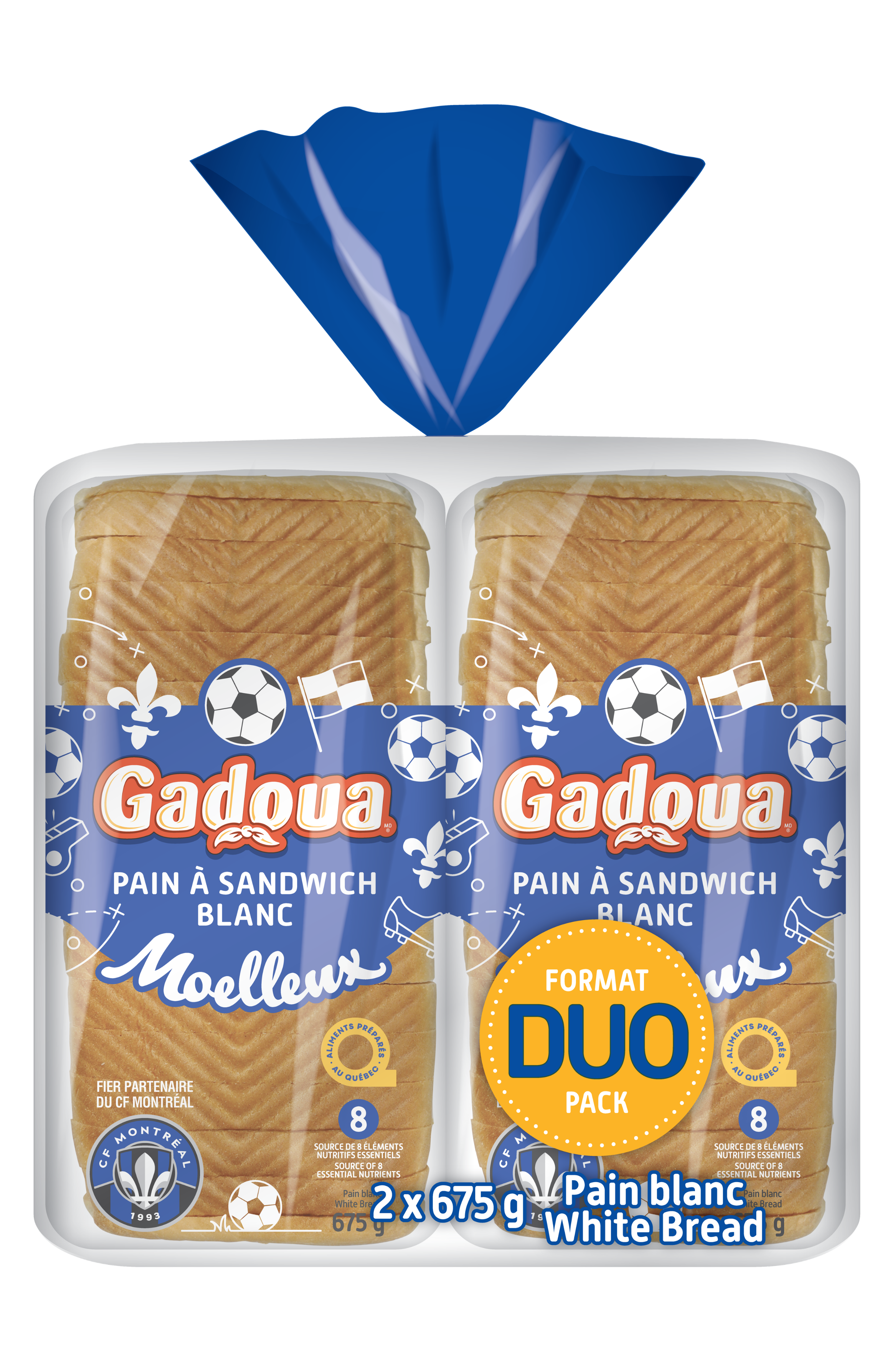 Pain à sandwich blanc DUO Gadoua<sup>MD</sup>