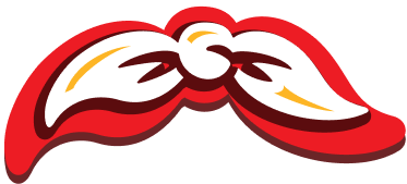 red and white tie icon