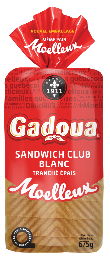 Gadoua<sup>TM</sup> Moelleux Thick Sliced White Club Sandwich Bread