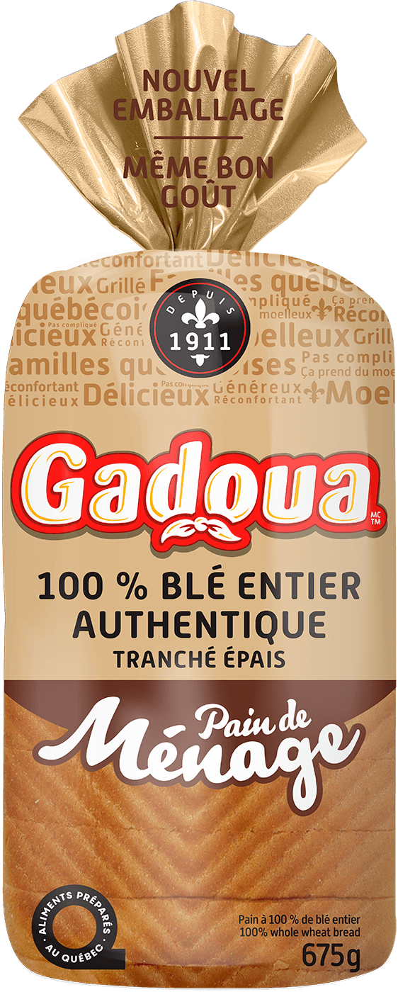 Gadoua® Homestyle Thick Sliced Whole Wheat Bread