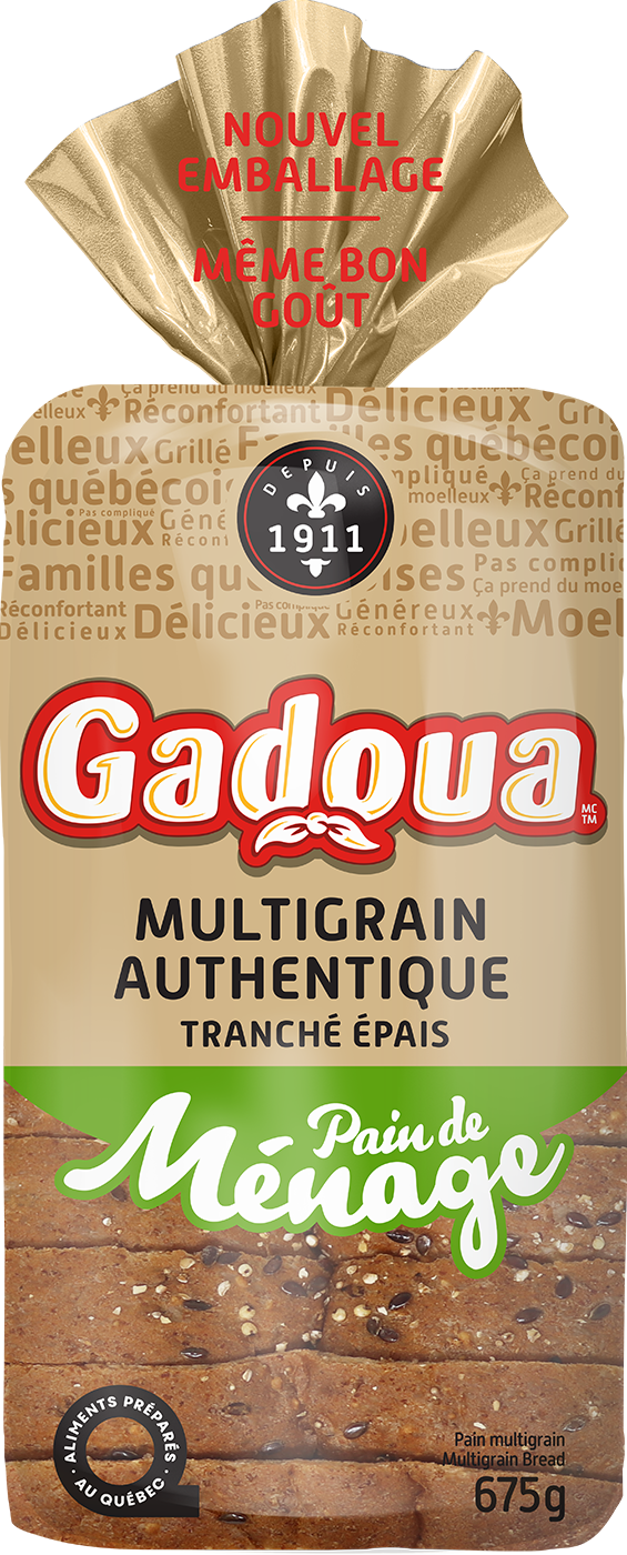 Pain de ménage multigrain authentique tranché épais Gadoua<sup>MD</sup>