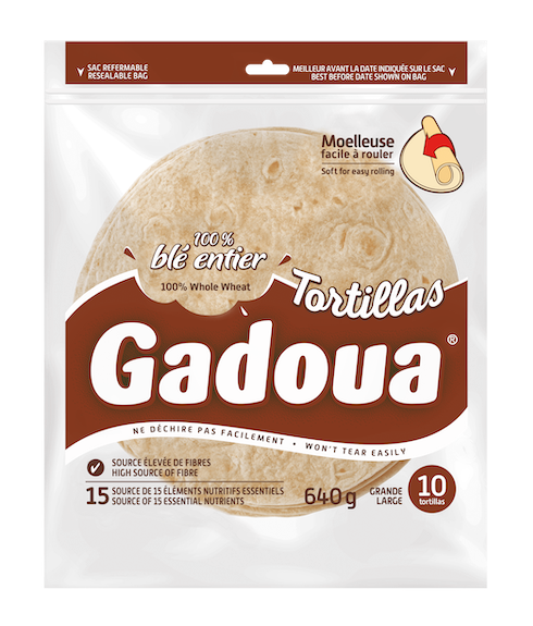 Tortilla 100% ble entier 10″ Gadoua<sup>MD</sup>