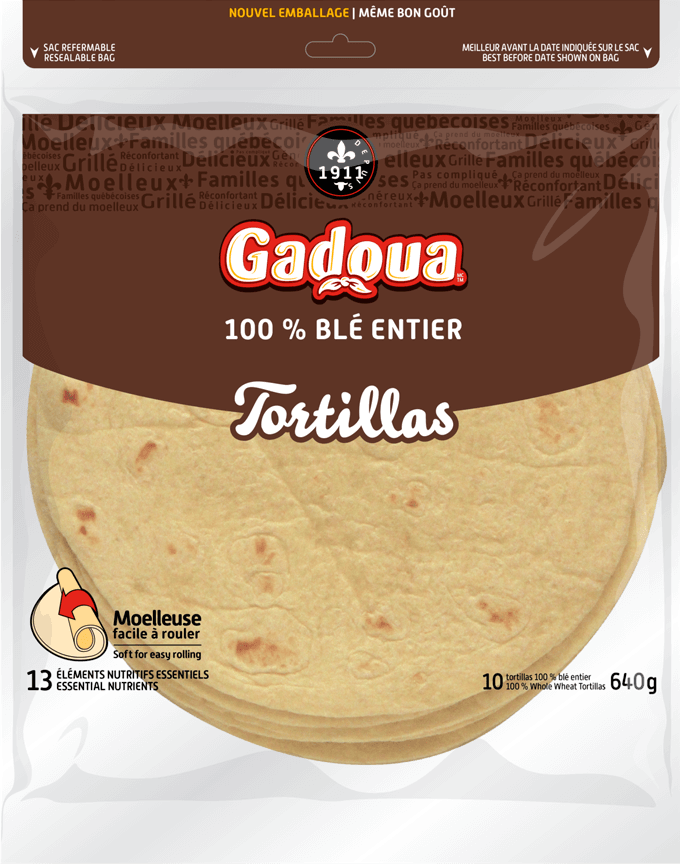 Gadoua<sup>TM</sup> Whole Wheat 10″ Tortilla